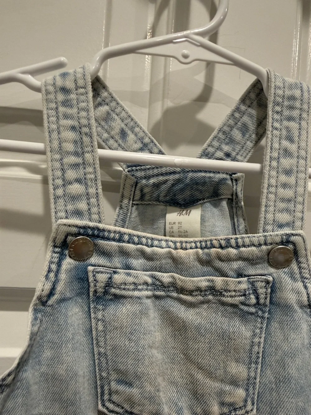 H&M denim overall girls dress 2T